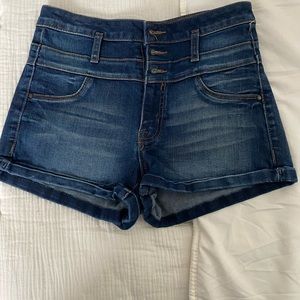 Jean shorts and body suit